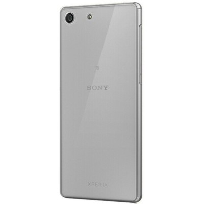 Sony Xperia M5 skaidrus (permatomas) silikoninis TPU ploniausias pasaulyje pilkas dėklas / Priedai.lt