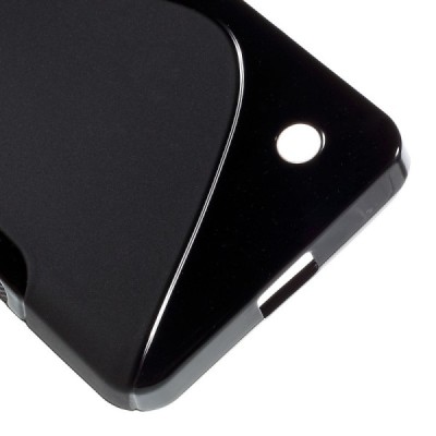 Microsoft Lumia 550 kieto silikono TPU juodas dėklas - nugarėlė / Priedai.lt