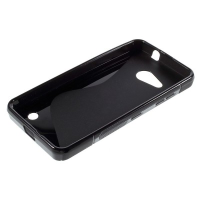 Microsoft Lumia 550 kieto silikono TPU juodas dėklas - nugarėlė / Priedai.lt