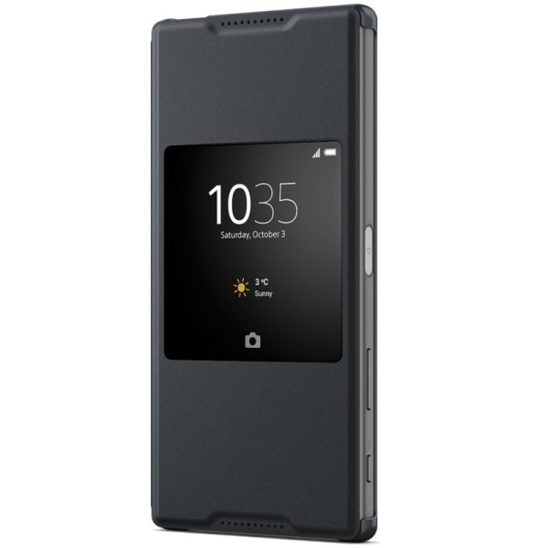 „Sony“ Style Cover Window tahke kaaned - must (Xperia Z5 Premium)