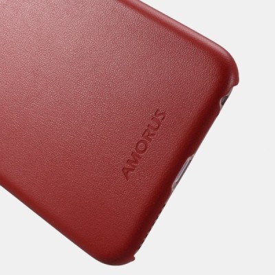 „Amorus“ Slim Leather Apple iPhone 6 (6s) raudonas odinis dėklas - nugarėlė / Priedai.lt