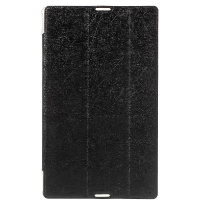 Lenovo IdeaTab 2 A8-50 atverčiamas juodas odinis dėklas (sulankstomas) / Priedai.lt