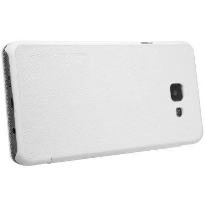 Prabangus „Nillkin“ Qin serijos baltas odinis atverčiamas Samsung Galaxy A5 (2016) A510 dėklas - knygutė / Priedai.lt