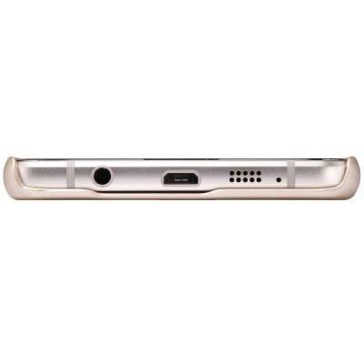 Samsung Galaxy A5 (2016) A510 Nillkin Frosted Shield auksinis plastikinis dėklas + apsauginė ekrano plėvelė / Priedai.lt