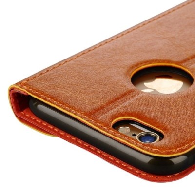 Apple iPhone 6 (6s) „Baseus“ Collocation solidus atverčiamas raštuotas odinis dėklas - knygutė (piniginė) - raudonas, juodas / P