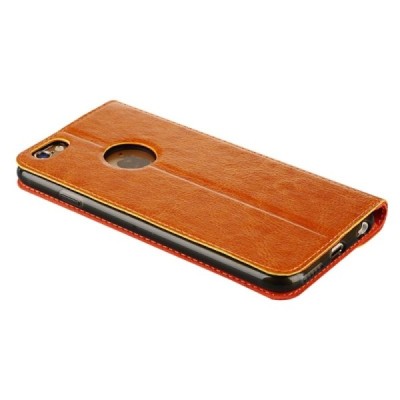 Apple iPhone 6 Plus / 6s Plus „Baseus“ Collocation solidus atverčiamas odinis raštuotas dėklas - knygutė (piniginė) - baltas, au