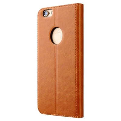 Apple iPhone 6 Plus / 6s Plus „Baseus“ Collocation solidus atverčiamas odinis raštuotas dėklas - knygutė (piniginė) - raudonas, 