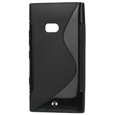 Silikoninis juodas - matinis Nokia Lumia 900 dėklas (dėkliukas) / Priedai.lt