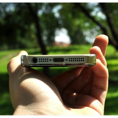 Apple iPhone SE (5, 5s) „Crafted Cover“ Mozaika II natūralaus medžio dėklas (šviesus medis) / Priedai.lt