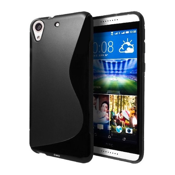 Kõva silikoon (TPU) kaaned - must (Desire 626)