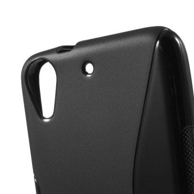 HTC Desire 626 kieto silikono TPU juodas dėklas - nugarėlė / Priedai.lt