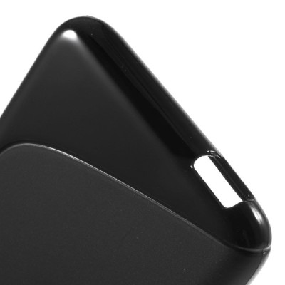 HTC Desire 626 kieto silikono TPU juodas dėklas - nugarėlė / Priedai.lt