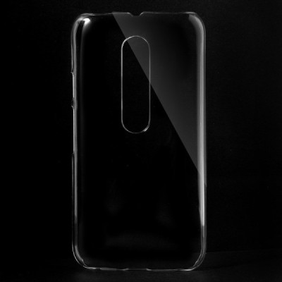 Motorola Moto G 3 kartos (Gen 3) plastikinis skaidrus (permatomas) dėklas - nugarėlė / Priedai.lt