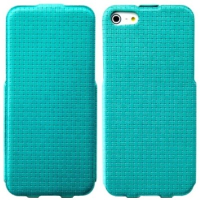 Apple iPhone SE (5, 5s) „Banpa“ Woven vertikaliai (žemyn, į apačią) atverčiamas mėtinis dėklas / Priedai.lt