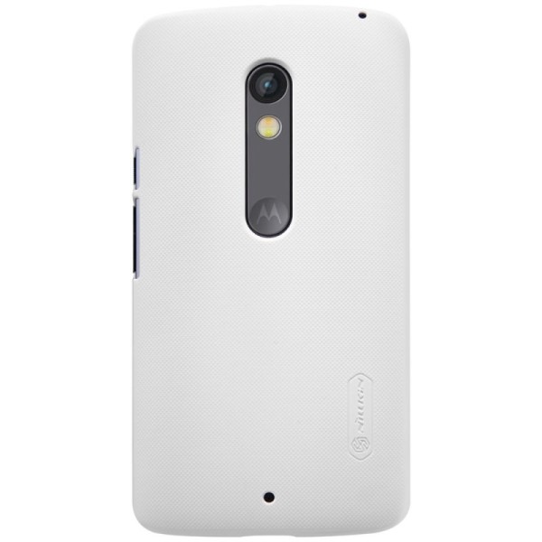 „Nillkin“ Frosted Shield kaaned - valge + ekraani kaitse (Moto X Play)