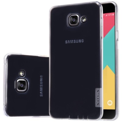 Samsung Galaxy A5 (2016) A510 Nillkin Nature plonas skaidrus (permatomas) silikoninis TPU bespalvis dėklas / Priedai.lt