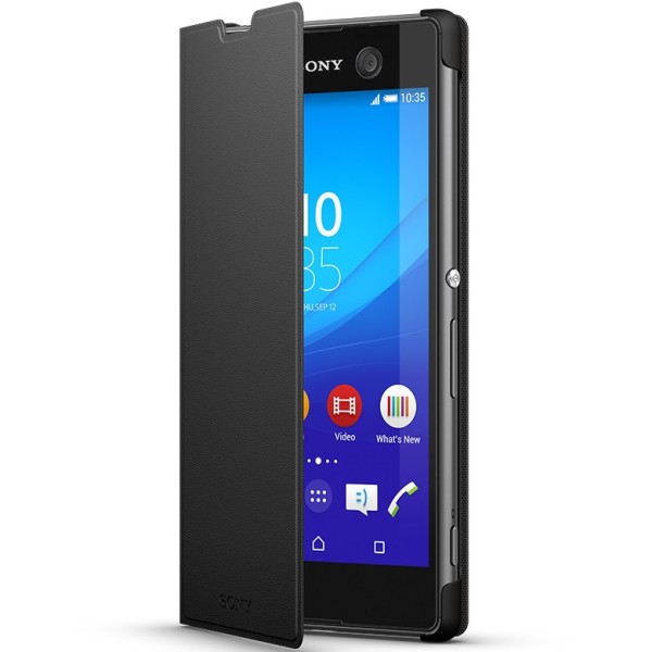 „Sony“ Style Cover Stand tahke kaaned - must (Xperia M5)