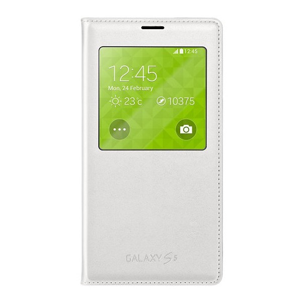 „Samsung“ S View Cover tahke kaaned - valge (Galaxy S5 / S5 Neo)