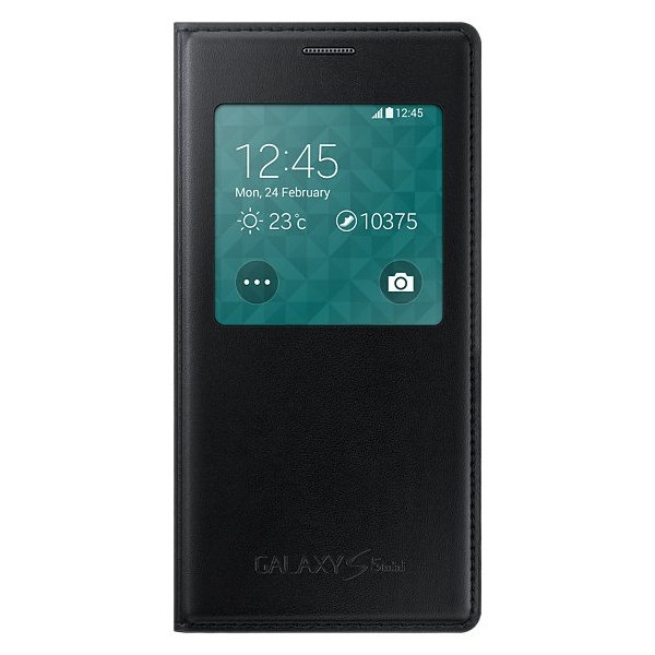 „Samsung“ S View Cover tahke kaaned - must (Galaxy S5 mini)