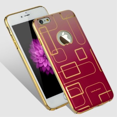 Apple iPhone 6 (6s) „JLW“ Color Palette rožinis su auksiniais apvadais elegantiškas plastikinis dėklas / Priedai.lt