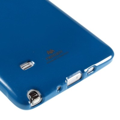 Samsung Galaxy Note 4 N910 Mercury mėlynas kieto silikono tpu dėklas - nugarėlė / Priedai.lt