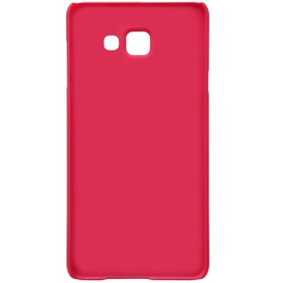 Samsung Galaxy J5 Nillkin Frosted Shield raudonas plastikinis dėklas + apsauginė ekrano plėvelė / Priedai.lt