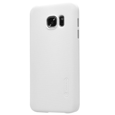 Samsung Galaxy S7 (G930) Nillkin Frosted Shield baltas plastikinis dėklas + apsauginė ekrano plėvelė / Priedai.lt