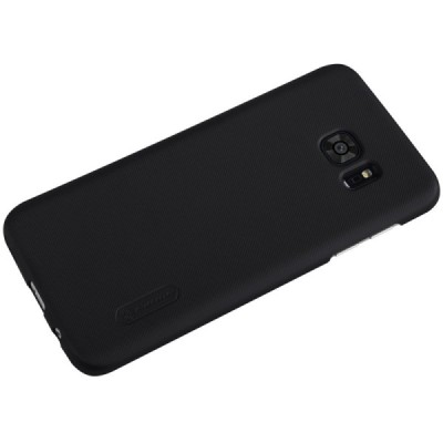 Samsung Galaxy S7 Edge (G935) Nillkin Frosted Shield juodas plastikinis dėklas / Priedai.lt