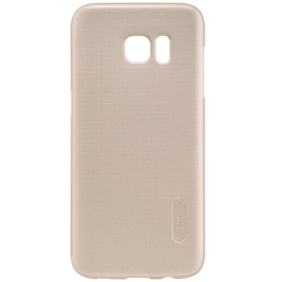 Samsung Galaxy S7 Edge (G935) Nillkin Frosted Shield auksinis plastikinis dėklas / Priedai.lt
