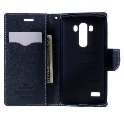 LG G4s Mercury mėtinis atverčiamas dėklas - piniginė / Priedai.lt