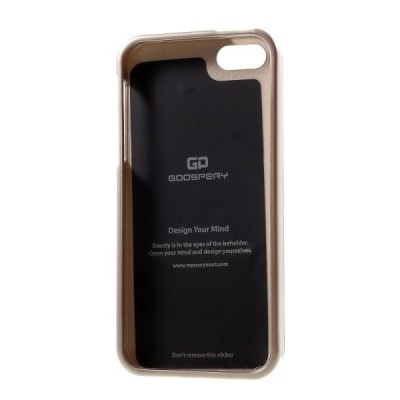 Apple iPhone SE (5, 5s) auksinis Mercury kieto silikono (TPU) dėklas / Priedai.lt