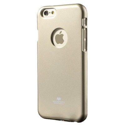Apple iPhone 6 (6s) auksinis Mercury kieto silikono (TPU) dėklas / Priedai.lt