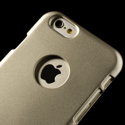 Apple iPhone 6 (6s) auksinis Mercury kieto silikono (TPU) dėklas / Priedai.lt