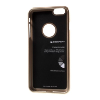 Apple iPhone 6 Plus (6s Plus) auksinis Mercury kieto silikono (TPU) dėklas / Priedai.lt