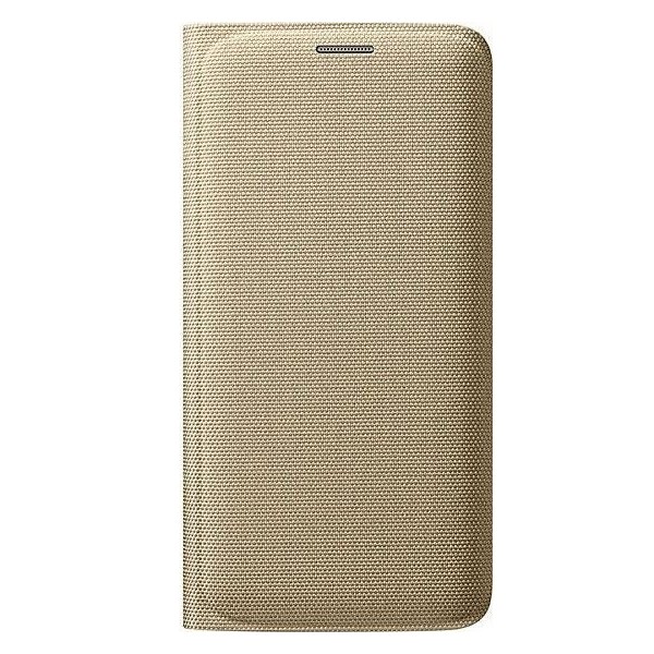 „Samsung“ Flip Wallet Cover tahke kaaned - kuldne (Galaxy S6 Edge)