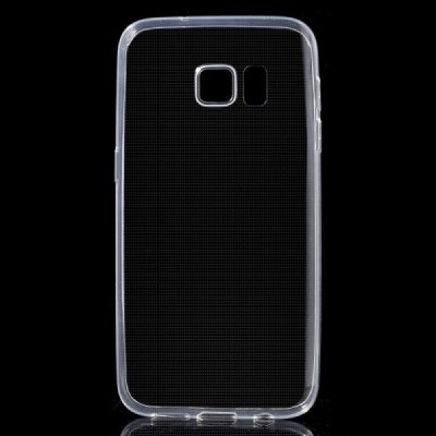 Samsung Galaxy S7 (G930) skaidrus (permatomas) kieto silikono TPU ploniausias pasaulyje bespalvis dėklas / Priedai.lt