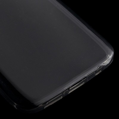 Samsung Galaxy S7 (G930) skaidrus (permatomas) kieto silikono TPU ploniausias pasaulyje pilkas dėklas / Priedai.lt