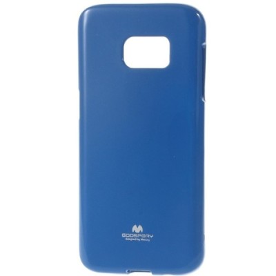 Samsung Galaxy S7 (G930) Mercury tamsiai mėlynas kieto silikono tpu dėklas - nugarėlė / Priedai.lt