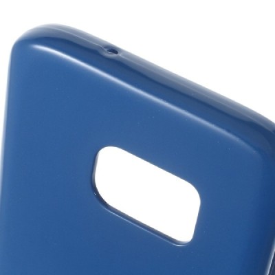 Samsung Galaxy S7 (G930) Mercury tamsiai mėlynas kieto silikono tpu dėklas - nugarėlė / Priedai.lt