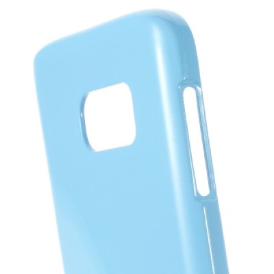 Samsung Galaxy S7 (G930) Mercury šviesiai mėlynas kieto silikono tpu dėklas - nugarėlė / Priedai.lt