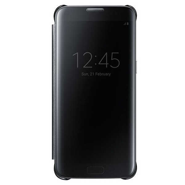 „Samsung“ Clear View Cover tahke kaaned - must (Galaxy S7)