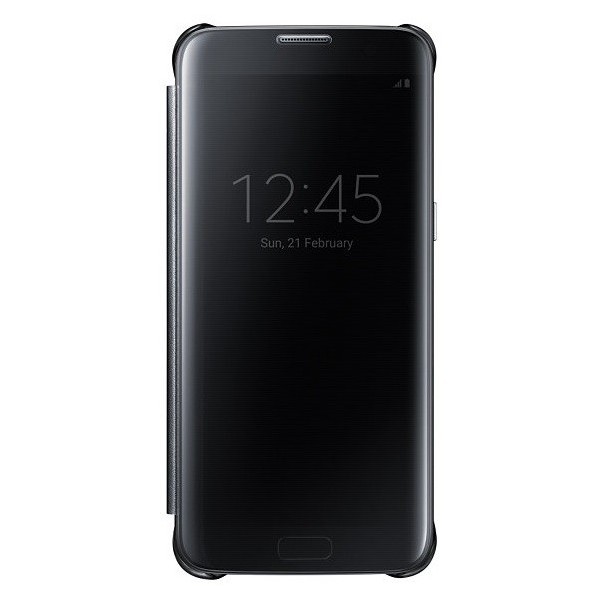 „Samsung“ Clear View Cover tahke kaaned - must (Galaxy S7 Edge)