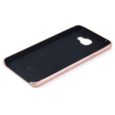 „Rock“ Slim Leather samsung Galaxy A5 (2016) auksinis odinis dėklas - nugarėlė / Priedai.lt