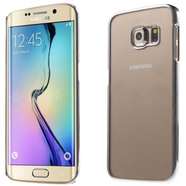 Plastikust läbipaistev kaaned - hõbedane (Galaxy S6 Edge)