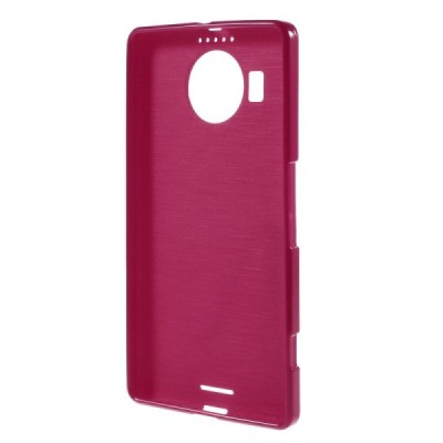 Nokia Lumia 950 XL kieto silikono TPU baltas raudonas - nugarėlė / Priedai.lt