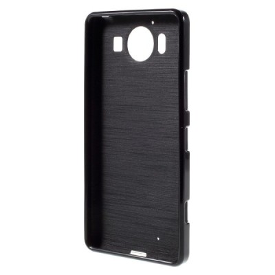 Nokia Lumia 950 kieto silikono TPU juodas dėklas - nugarėlė / Priedai.lt