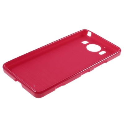 Nokia Lumia 950 kieto silikono TPU raudonas dėklas - nugarėlė / Priedai.lt