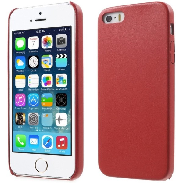 „Slim Leather“ kaaned - punane (iPhone 5 / 5S / SE 2016)