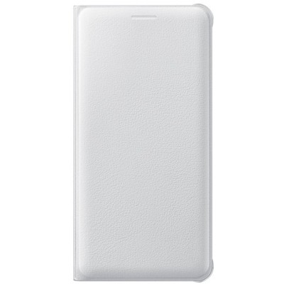 Samsung Galaxy A5 (2016) A510 originalus Flip Wallet Cover atverčiamas baltas odinis dėklas - piniginė / Priedai.lt