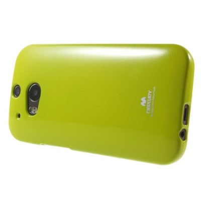 HTC One M8 žalias Mercury kieto silikono (TPU) dėklas / Priedai.lt